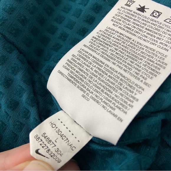 Nike Running Full Zip Jacket Lightweight Women's Large Green  Dri Fit - Picture 2 of 7